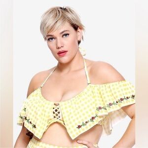 Disney plus size belle swim top